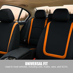 BELOMI Car Seat Covers Full Set, Breathable Premium Cloth Auto Seat Cover, Universal Front and Rear Seat Covers, Automotive I