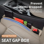 Car Seat Gap Filler, Seat Gap Organizer with Phone Holder, Car Seat Accessories, Car Organizer Fit SUV Truck-2PCS Beige