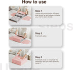 DIMJ Bed Sheet Organizers and Storage 8 Pack, Pink Foldable Sheet Organizer for Linen Closet, Bedding Folder Storage Box with