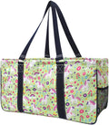 NGIL Extra Large Utility Tote Reusable Grocery Bag Oversized Collapsible for Groceries, Storage, Picnic, Beach (Unicorn-Navy)