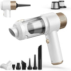 Car Vacuum Cleaner, 16000PA Mini Car Vacuum Cordless Powerful, 7 in 1 Portable Handheld Vacuum Cordless with LED Light, Dual 