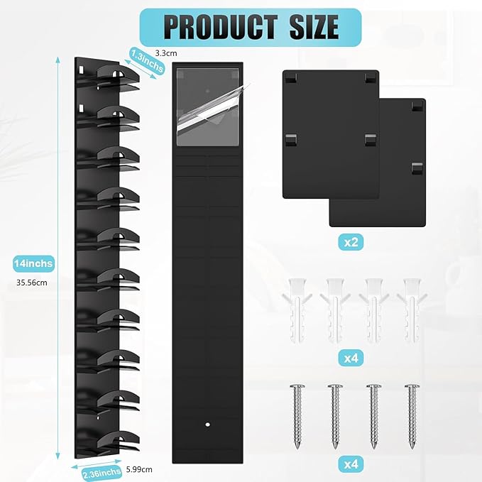 Hat Hook for Wall, 2 Pack Hat Organizer Hold up to 20 Hats, Hat Rack for Wall with Strong Adhesive, Hat Rack for Door Closet,