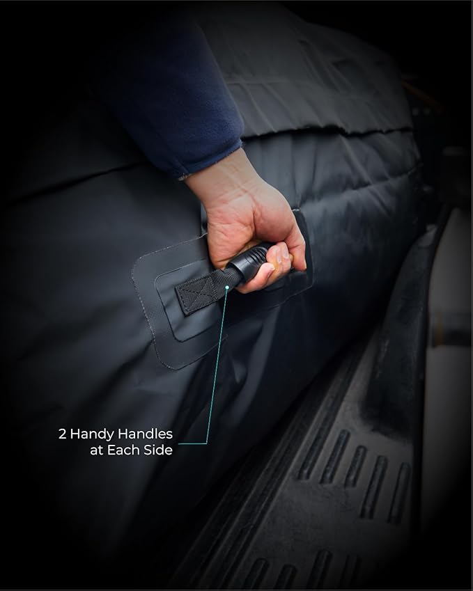 Truck Bed Bag, 100% Waterproof Truck Cargo Bag Fits Any Truck Size with 4 Handles, Built-in 4 Ratchet Tie Down Straps, 34 Cubic Feet (57''x48''x22'')
