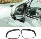 ERIDANUS Auto Accessories Fit for RAV4 2024 2023 2022 2021 2020 2019 Side Rearview Mirror Rain Eyebrow Cover Trim (Carbon Fiber Style) ABS 2 PCS