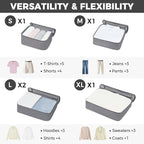 BAGAIL 9 Set Packing Cubes with Packing List Luggage Packing Organizers for Travel Accessories (Pewter Color)