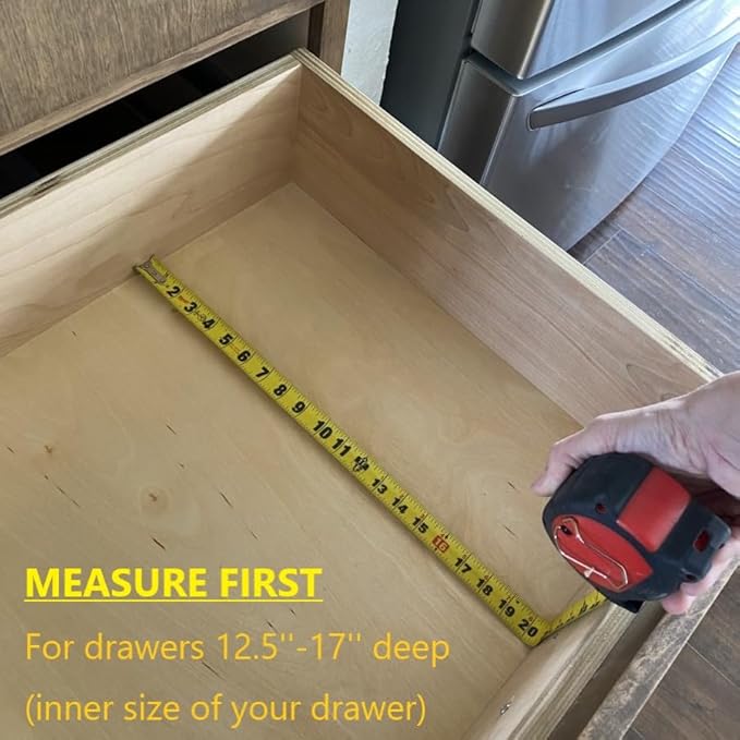 Fabsome Drawer Divider 6 Pack, Bamboo Dresser Organizers for Clothes Socks Underwear Baby Clothing, Wooden Separators for Nur