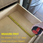 Fabsome Drawer Divider 6 Pack, Bamboo Dresser Organizers for Clothes Socks Underwear Baby Clothing, Wooden Separators for Nur