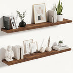 Vivelove 10 Inch Deep Floating Shelves 48 inch Long, 47.2 x 10 Wide Wall Shelves with Invisible Brackets, for Bedroom Bathroo