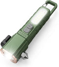 Emergency Car Flashlight with 6 Lighting Modes, Flashlights Emergency Kit Escape Hammer with Seatbelt Cutter & Window Breaker