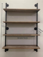 Pipe Shelves Industrial Pipe Shelving Shelves Real Wood Industrial Floating Pipe Shelves with Wood Planks 36 inch Wall Shelve