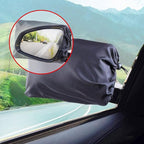 2pcs Oxford Cloth Rearview Mirror Cover Snowproof Windproof Car Mirror Coat