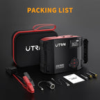 UTRAI Jump Starter with Air Compressor, 7000A 27000mAh Car Starter Jump Box with 150PSI Tire Inflator, Portable Jump Pack (All Gas/10L Diesel), DC160W, QC3.0 Jumper Cables, 1600LM Light