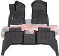 VIWIK Floor Mats for Ford Ranger SuperCrew Cab 2023 2022 2021 2020 2019, All Weather Truck Liners, TPE Rubber Car Mats Front and Rear