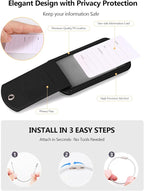 Luggage Tags Built-in Anti-Loss Tracker, Luxury Leather Luggage Tags for Suitcase, Travel Bags, Backpacks, Travel Organizer f