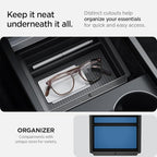 Spigen Center Console Organizer for Tesla Model Y Juniper (Only Premium & Performance 2026) and Model 3 Highland (Standard, Premium & Performance 2024/25/26) with Smooth Slide Technology - [Sliding]