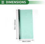 Motoforti Universal Car Window Tint Film Privacy Film 9.84 ft x 23.62 Inch Carbon 2PLY PET Green 1 Pc VLT 65% IRR 15% URV 47%