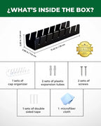 Acrylic Cap Organizer for Baseball Caps – Wall Mounted Hat Rack Holder for 7 Hats, Hat Stand Display, Closet & Wall Storage w