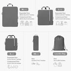 CherryNow Compression Packing Cubes, 7 Set Packing Cubes Compression, Travel Essentials, Travel Organizer for Shoes, Clothing