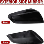 Left Driver Side & Right Passenger Side Exterior Mirror Cap Cover Rearview Mirror Cover Trim Fit for 2018-2023 Chevrolet Equinox/GMC Terrain Replaces 23406417 23406416 (Glossy Black)