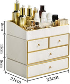 Bathroom Makeup Organizers, Drawer Type Desktop Cosmetic Storage Box Multi-Layer Office Jewelry Makeup Organizer Organizer fo