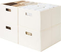 StorageWorks Fabric Storage Bins for Shelves, Closet Organizers and Storage Baskets, Closet Storage Bins with Cutout Handles,