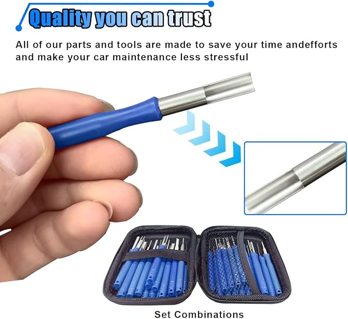 36PCS Terminal Removal Tool Kit, Wire Connector Pin Extraction Tool, Electrical Pin Removal Tool Set, Car Terminal Release To