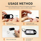 Sdstone Zippered Key Organizer Case Waterproof and Fireproof Key Binder with 36 Hooks and Tags, Key Storage Book for Offices 