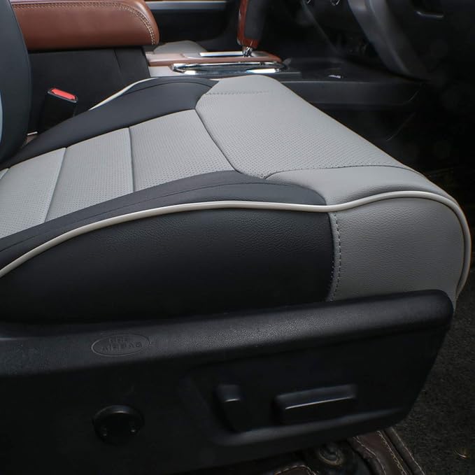 EKR Custom Fit Tacoma Front Car Seat Covers for Select Toyota Tacoma 2016 2017 2018 2019 2020 2021 2022 2023 Double Cab/Acces