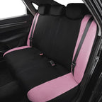 Flying Banner Butterfly car seat Covers ful Set Fashion Universal Lady Woman Female Rear Bench Split Colorized (Pink Black, F