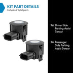TRQ Parking Assist Sensor Set Compatible with 2013 Infiniti JX35 2014-2015 QX60 2013-2014 Nissan Pathfinder NI1175100
