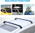 JDMON Compatible with Roof Rack Cross Bars KIA Sorento 2015 2016 2017 2018 with Side Rails Anti-theft Locks Desigh, Aluminum Luggage Rack Crossbar for Rooftop Cargo Bag Carrier Kayak Canoe Bike, Black