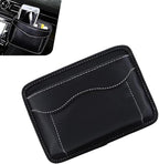 Car Seat Side Pocket Organizer, Premium PU Leather Auto Console Side Pocket, Universal Gap Bag & Pen Holder for Car, Mini Storage Pouch for Phone, Sunglass, Document and Automotive Tray(Black)