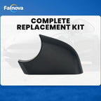 Left Rearview Mirror Cover Bracket, Compatible with Tesla Model 3 2017-2024, Side Mirror Base Cover Replacement Part, Suitable for Tesla Model 3 Accessories（Black）