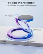 SUPERONE Magnetic Ring Holder for Dual-Side Magnetics, Removable Gym Phone Grip with Kickstand for iPhone 17/16/15/14/13/12 Series MagSafe Case All Phones Compatible with Magnetic Car Mount - Colorful