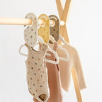 3 Sprouts Baby Closet Dividers 8-Piece Set Newborn to 2T - Double-Sided Organizer for Nursery Clothing Storage - Mushroom