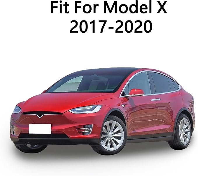 Side Mirror Cover for Tesla Car Exterior Accessories ABS Plastic Outside Cap (Pack of 2)(Model X 2017-2020 Gloss Black)