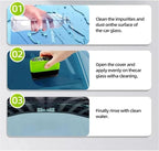 Automotive Oil Film Cleaning Brush 2025, Oil Film Remover for Car Window, Reusable Glass Brush 2.0 (2)