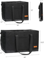 WONDAY Extra Large Utility Tote Bag - Standing Reusable Grocery Bag with Handle