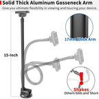 APPS2Car Magnetic Phone Holder for Car, 14-Inch Anti-Shake Windshield Phone Mount for Truck [Flexible Long Arm], Gooseneck Cell Phone Car Mount [6 Strong Magnets] Fit for iPhone & Android Smartphones