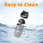 Leakproof Car Trash Can,Mini Car Trash Bin for SUV and Truck,Small Cars Garbage Can,Waterproof Automotive TrashCan for Vehicle,Home,Office,Multipurpose,Easy to Clean (Black Silicone)