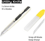 Car Vinyl Wrap & Window Tint Tool Kit, 6-Piece Film Installation Set with Felt Edge Squeegee, Long Handle Bulldozer, Gasket Tucker, Mini Water Wiper & Knife for Auto, PPF, Wallpaper