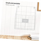 Cabilock Versatile Wall Magazine Rack Metal Wire Basket Magazine Holder Wall-mounted Bookshelf Iron Book Organizer Mail Organ