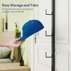 SWTYMIKI Over Door Hat Organizer - 2 Packs Metal Wall Mounted Hat Rack with 16 Hooks Design, Hanging Baseball Cap Organizer S