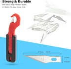 Gomake Vinyl Wrap Guard Cutter Knife Window Tinting Cutter Precision Automotive Safety Cutting Tool for Car Wrapping, Window Tinting,Decals,Signs, Wrap Film and Other Car Vinyl Cutting (W203)