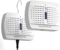 2 Pack Small Dehumidifier, Rechargeable Moisture Absorbers, Gun Safe Mini Dehumidifiers Humidity Absorbers, Damp Rid,