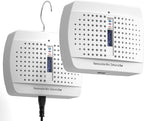 2 Pack Small Dehumidifier, Rechargeable Moisture Absorbers, Gun Safe Mini Dehumidifiers Humidity Absorbers, Damp Rid,