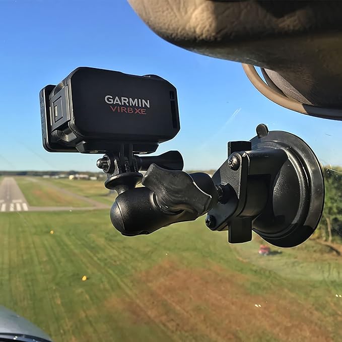 Car Windshield Suction Cup Mount for Insta360 ACE Pro ONE X4 X3 X2 X R RS GO 2 3, GoPro Hero Max Fusin 12 11 Accessories and DJI OSMO Action Camera Dash Cam Holder
