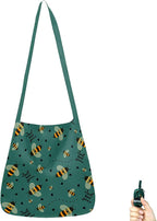 BeeGreen Reusable Grocery Shopping Bag -Travel Tote Bag - Foldable Compact Sturdy Bags