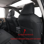 EKR Rav4 Seat Covers Custom Fit for Toyota RAV4 Adventure,TRD-Off Road 2019 2020 2021 2022 2023 2024, Leather Car Seat Cover 