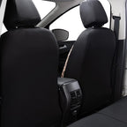 Flying Banner car seat Covers Protects Leopard Printing Velvet Faux Leather Carbon Fiber Front Pair Carbon Fibre (Leopard Bla